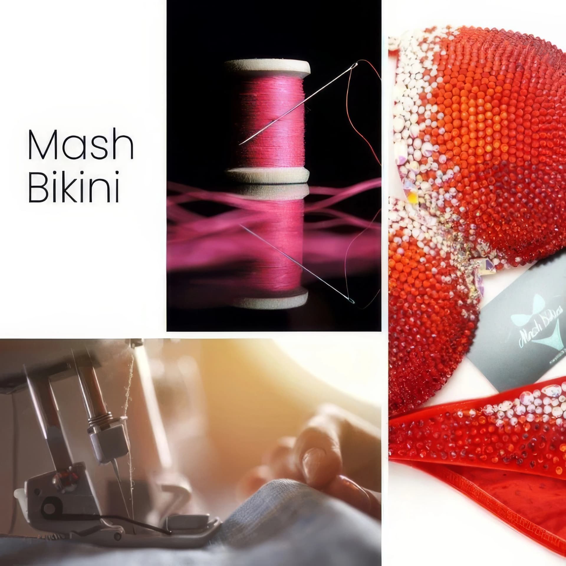 ヨーロッパ製フィットネスビキニ ストーン装飾